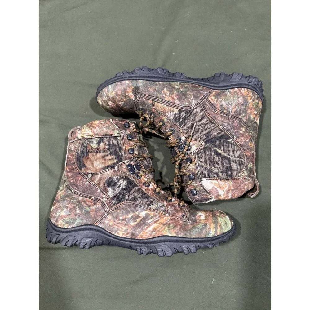 Mens Cabelas Gortex Scentlok Camo Waterproof Hunting Boots 10.5 New
